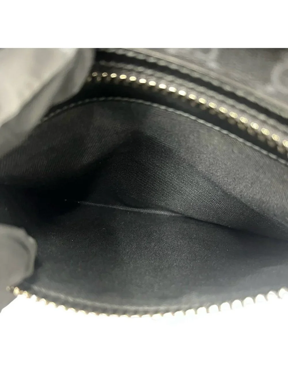 Gucci Sherry Line GG Supreme Logo Leather Shoulder Bag Cross Black